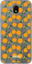6F hoesje - geschikt voor Samsung Galaxy J5 (2017) -  Transparant TPU Case - Oranges #ffffff