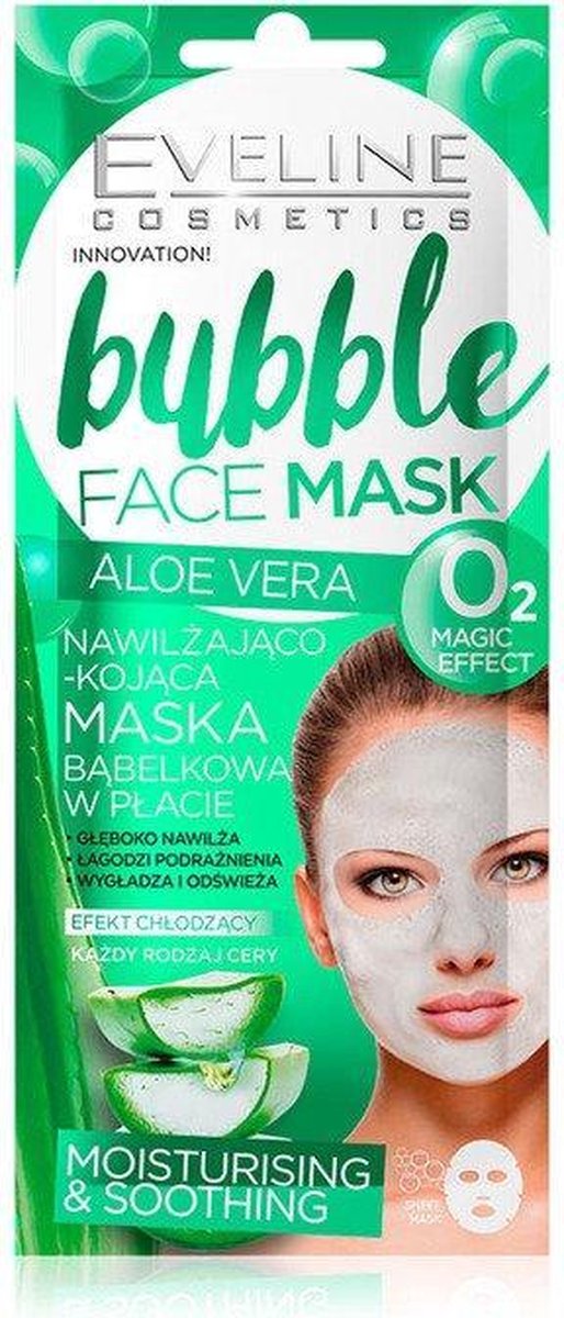 Eveline - Bubble Face Mask Moisturizing Bubble Mask In Aloe Vera 7Ml