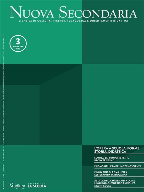 Rivista Nuova Secondaria 13 - Nuova Secondaria 3/2020 - cover