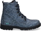 Bunnies JR Thijs Trots Meisjes Biker Boots - Blauw - Leer - Veters