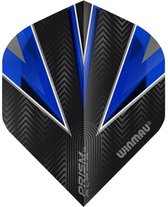 WINMAU - Prism Alpha Zwart en Blauw Dartvluchten - 1 set per pakket (3 vluchten in totaal)