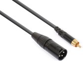 PD Connex XLR (m) - Tulip 1x câble RCA (m) - 0,15 mètre