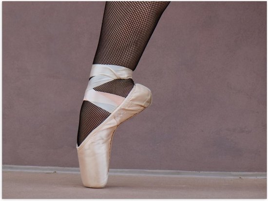 Poster – Ballerina met Spitzen en Panty - 40x30cm Foto op Posterpapier