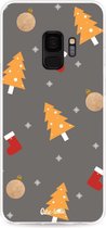 Casetastic Samsung Galaxy S9 Hoesje - Softcover Hoesje met Design - Christmas Decoration Print