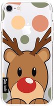 Casetastic Apple iPhone 7 / iPhone 8 / iPhone SE (2020) Hoesje - Softcover Hoesje met Design - Rudolph Reindeer Print