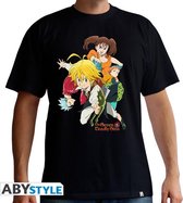THE SEVEN DEADLY SINS - Tshirt Groupe man SS black - basic
