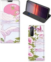 Book Style Case Sony Xperia 5 II Smartphone Hoesje Bird Standing