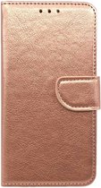 iPhone 12 Pro Max  Leren Wallet Hoesje Apple iPhone 12 Pro Max   - Roze Goud - 3 Pasjes - Geschikt voor iPhone 12 Pro Max  - Hoesje | Wallet | Bookcase | Cover | iPhone 12 Pro Max  Hoesje | i