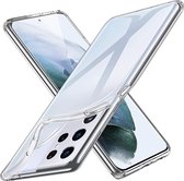 MMOBIEL Siliconen TPU Beschermhoes Voor Samsung Galaxy S21 Ultra 5G SM-G998 6.8 inch 2020 Transparant - Ultradun Back Cover Case