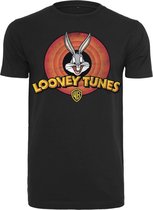 Merchcode Looney Tunes Heren Tshirt -XL- Looney Tunes Bugs Bunny Logo Zwart