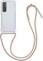 kwmobile telefoonhoesje compatibel met Xiaomi Mi Note 10 Lite - Hoesje met koord - Back cover in meerkleurig / transparant