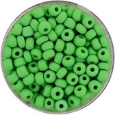 9381-054 Rocailles groen mat 4.5mm