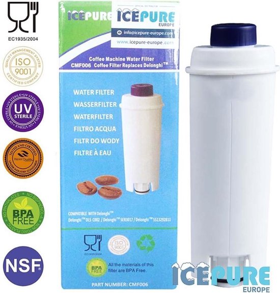 Icepure CMF006 Water Filter Coffee Machine Replacement Delonghi