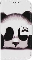 ADEL Leatherette Book Case Cards Wallet Case pour Samsung Galaxy S8 Plus - Panda
