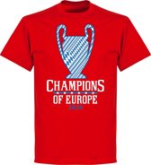 Bayern München Champions Of Europe 2020 T-Shirt - Rood - XXL