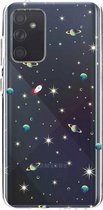 Casetastic Samsung Galaxy A72 (2021) 5G / Galaxy A72 (2021) 4G Hoesje - Softcover Hoesje met Design - Cosmos Life Print