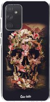 Casetastic Samsung Galaxy A72 (2021) 5G / Galaxy A72 (2021) 4G Hoesje - Softcover Hoesje met Design - Jungle Skull Print