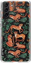 Casetastic Samsung Galaxy S21 Plus 4G/5G Hoesje - Softcover Hoesje met Design - Cheetah Life Print