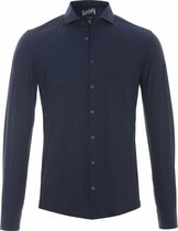 Pure - H.Tico The Functional Shirt Navy - 43 - Heren - Slim-fit