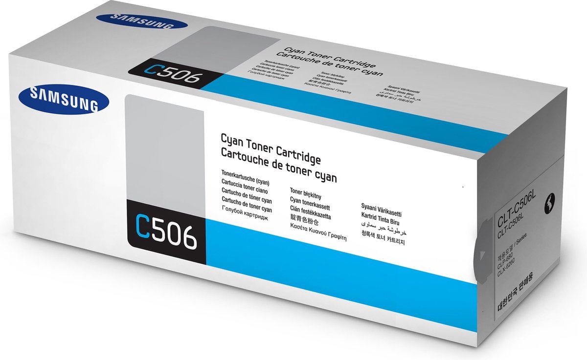 Samsung Toner CLT-C506L für;CLP-680ND/CLX-6260 cyan;(CLT-C506L/ELS) High capacity;(SU038A) - Cyan