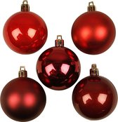 Kerstballen, d 6 cm, rode harmonie, 20 stuk/ 1 doos