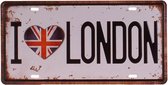 Amerikaans nummerbord - I love London