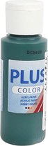 Plus Color Acrylverf, donkergroen, 60 ml/ 1 fles