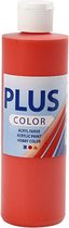 Plus Color acrylverf. brilliant red. 250 ml/ 1 fles