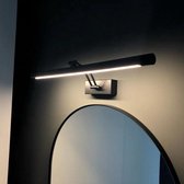 Spiegellamp - Spiegel Verlichting - Spiegelverlichting - Badkamer Verlichting - Zwart - 55 cm