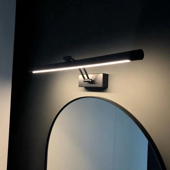 Stier groet Stijg Spiegellamp - Spiegel Verlichting - Spiegelverlichting - Badkamer  Verlichting - Zwart... | bol.com