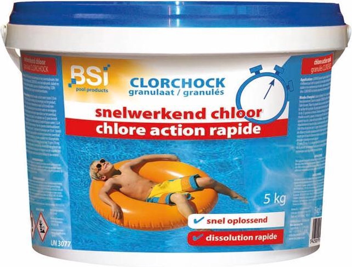 Bol Com Snelwerkend Chloor 5 Kg Doodt Bacterien En Algen Granulaat