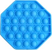 Dielay - Pop It - Fidget Toy - 12,5 cm - Blauw Achthoek