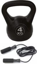 Tunturi - Fitness Set - Springtouw - Kettlebell 4 kg