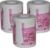 3x Rollen 500 euro toiletpapier