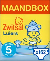 Bol.com Zwitsal Luiers - Junior Maat 5 - 162 stuks - Voordeelverpakking aanbieding