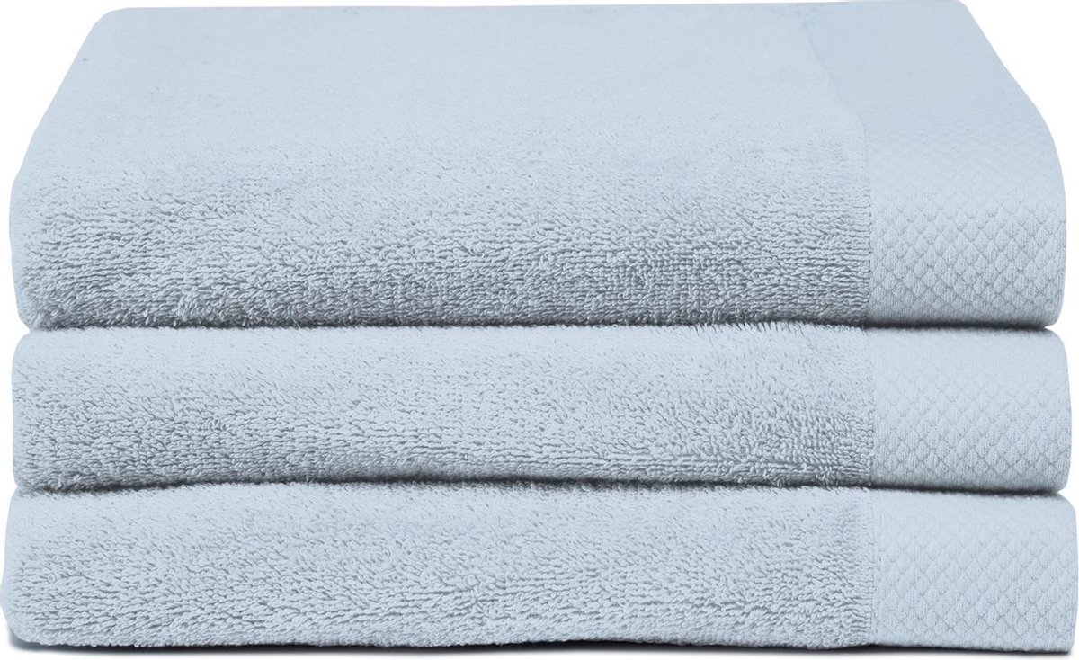 Seahorse Pure handdoeken 60x110 cm - Set van 10 - Blauw