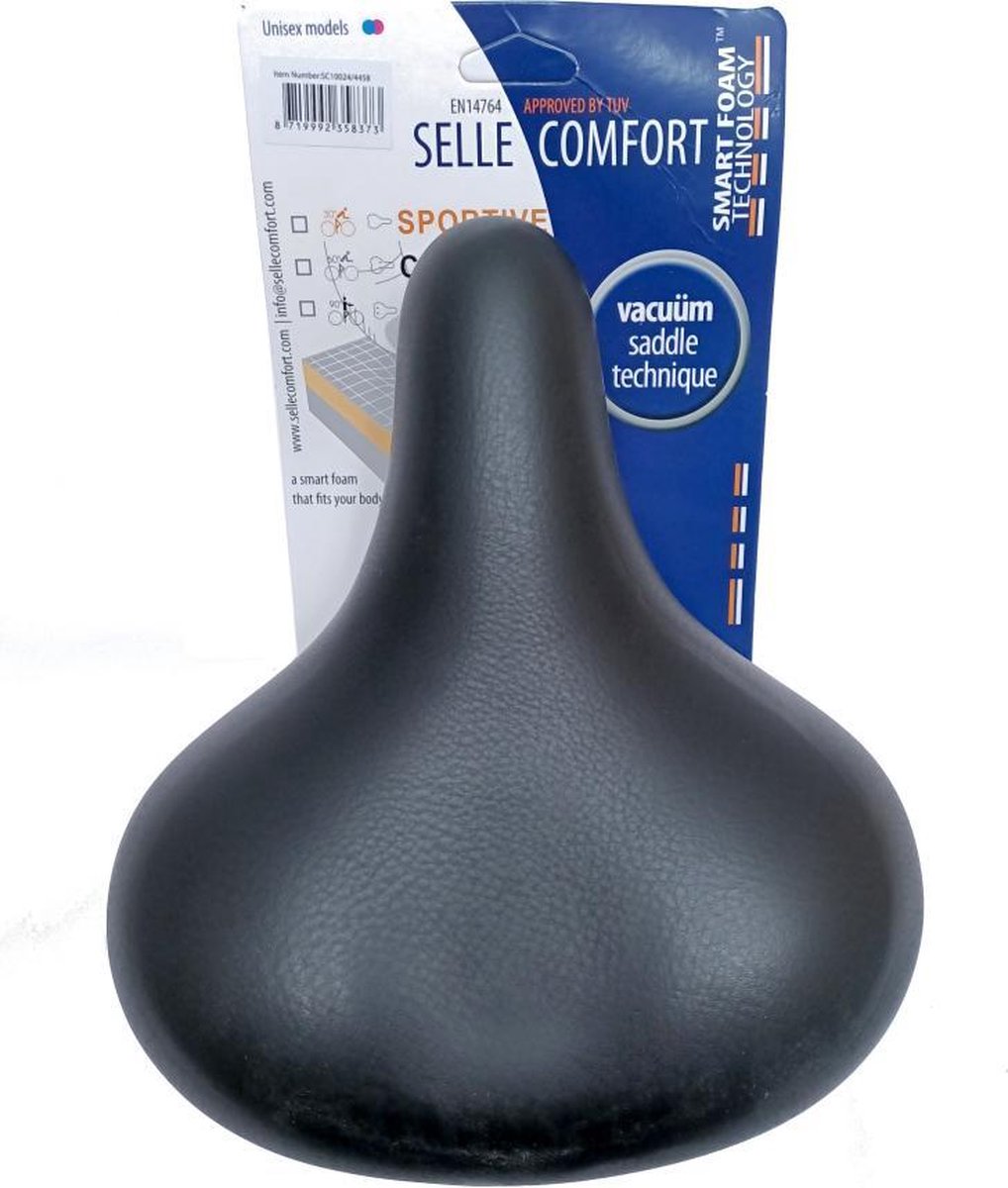 Selle Comfort Retro Medium zadel. Met smart foam techniek.(hangverpakking)