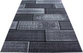 Modern laagpolig vloerkleed Plus - zwart 8007 - 200x290 cm