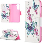 Samsung Galaxy S21 Plus Portemonnee Hoesje met Vlinder Print