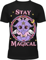 Cupcake Cult Dames Tshirt -S- STAY MAGICAL Zwart