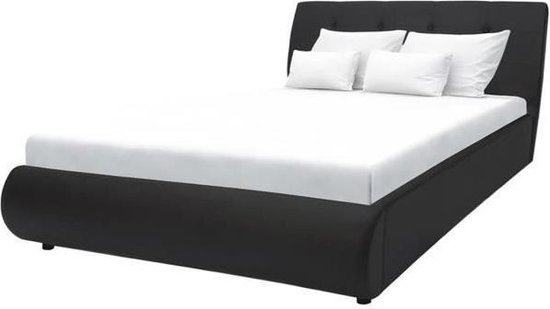 Vergelijkbaar sleuf Versterker Bed voor volwassenen 140 x 190 cm - Zwart imitatie - Inclusief boxspring -  MILANO | bol.com