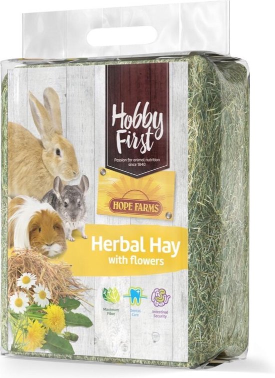 4x Hobby First Hope Farms Herbal Hay Fleurs 1 kg