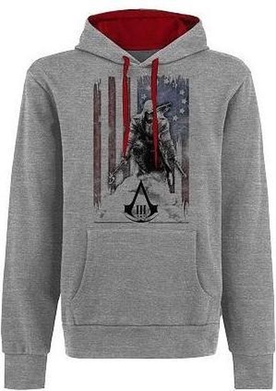 ASSASSIN'S CREED 3 - Sweatshirt - Flag and Connor Grey (XL)