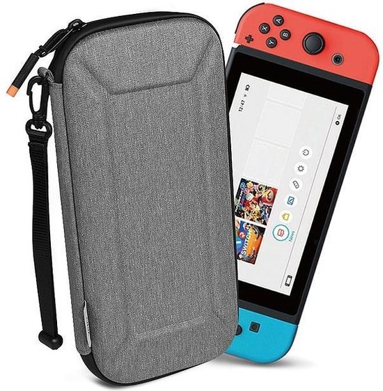 Foto: Wiwu hoes geschikt voor nintendo switch nintendo switch games houder nintendo switch accessoires grijs