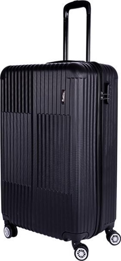 Nektar Handbagage koffer 55 cm x 40 x 20 - Reiskoffer met wielen - Zwart |  bol.com