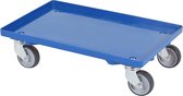 Kunststof dolly - 600x400mm - blauw