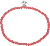 Melady Kralen Armband Ø6-7cm (2mm) Rood Glas Kralen Rond Armband Dames Armbandjes