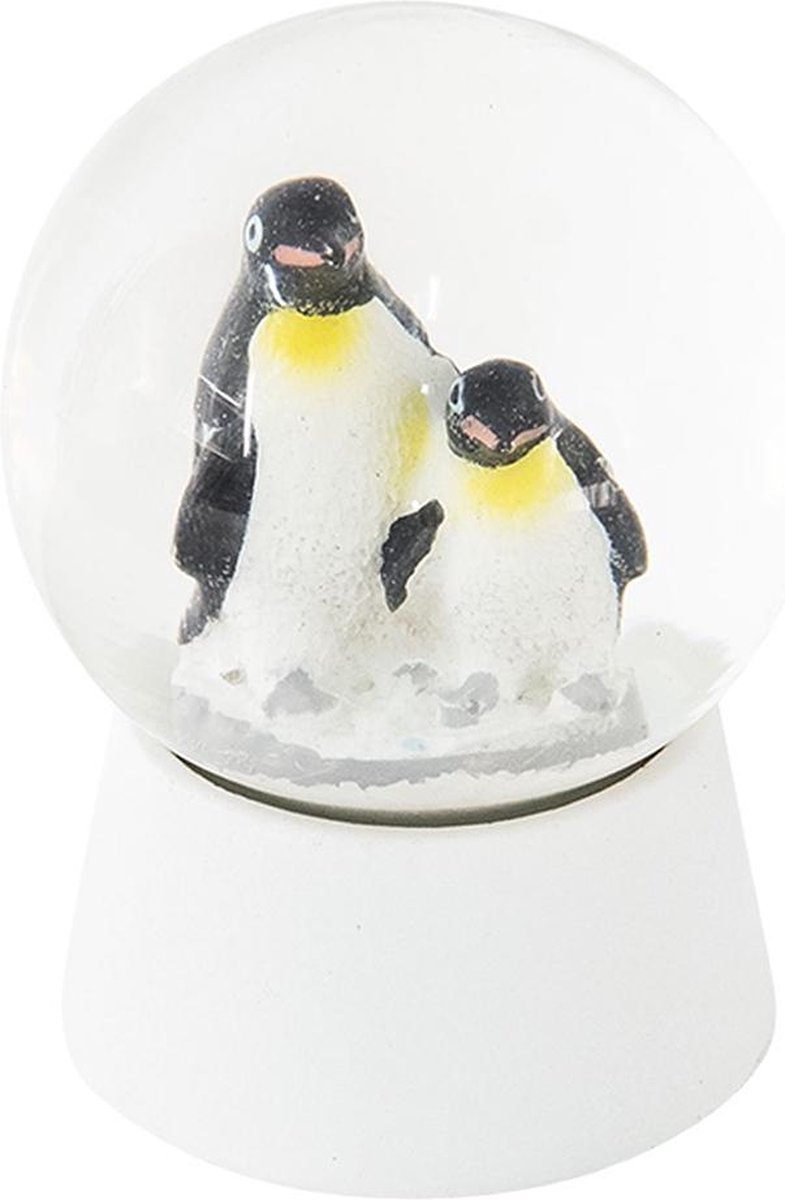 Clayre & Eef Sneeuwbol 64258 5*6 cm - Wit Polyresin / glas Snowglobe