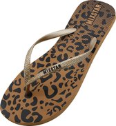 Slipper Leopard gold - woman Panterprint