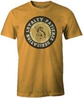 Harry Potter - Loyalty Patience Dedication Hufflepuff Yellow T-Shirt XL